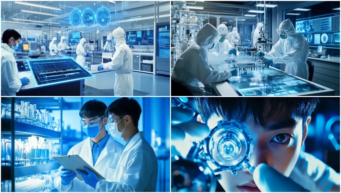 科研人员科研实验室科研团队智慧研发合集