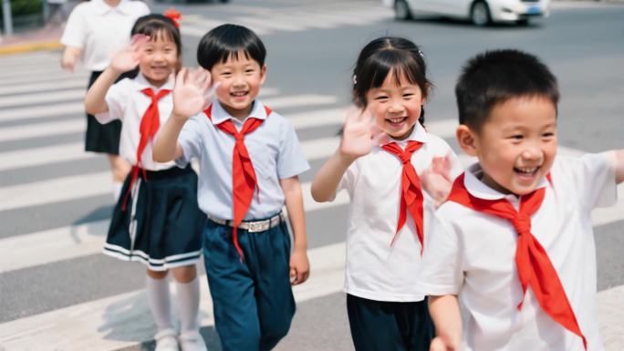 TVC级别 城市文明爱心交警小学生