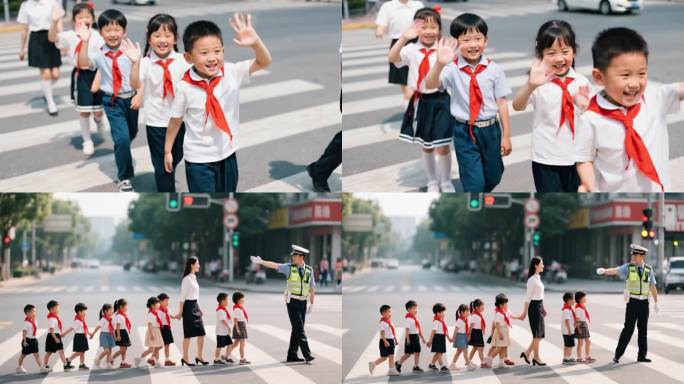 TVC级别 城市文明爱心交警小学生