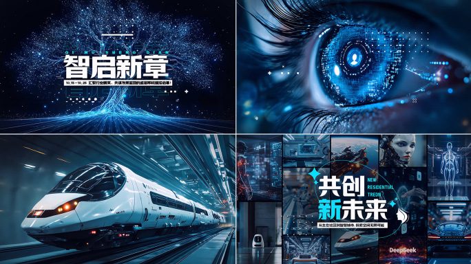 AI科技概念合集企业宣传片图文快闪