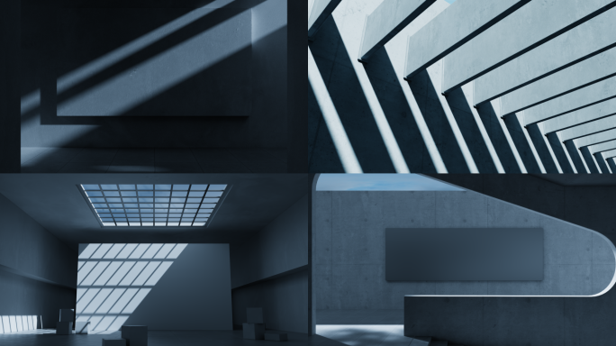 空间光影变化C4D动画