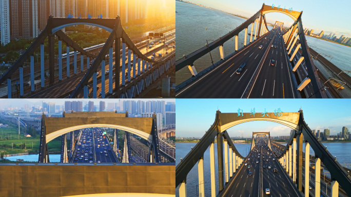 杭州彭埠大桥航拍