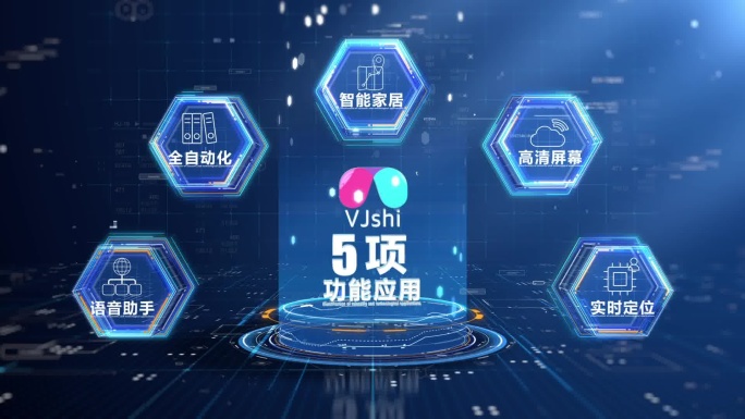 科技logo文字信息分类展示