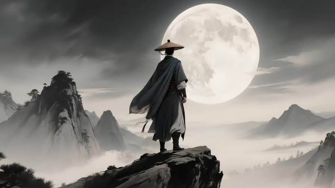 水墨武侠武侠场景国风武侠片头