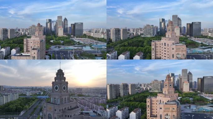 苏州海关大楼航拍