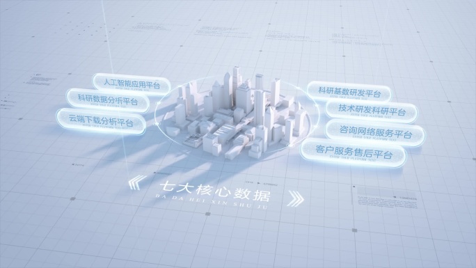 简洁科技信息分类AE模板（无插件）