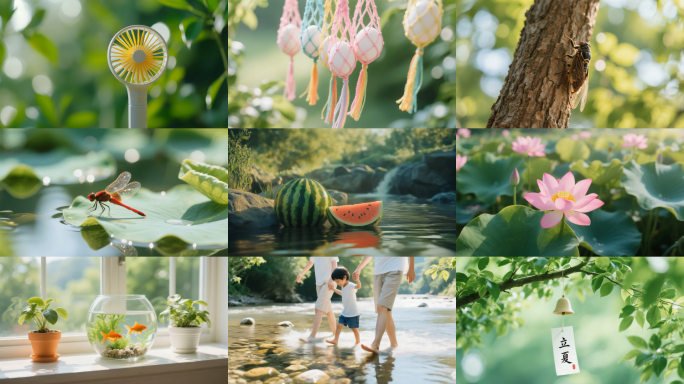 立夏夏天夏日夏季夏至小暑大暑合集