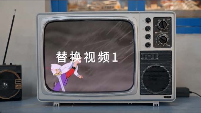 5段复古老电视机AE模板