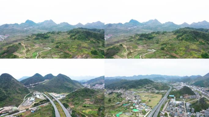 大山区里的高速公路