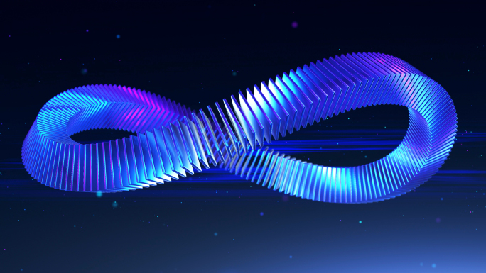 蓝色科技片头发布开场视频