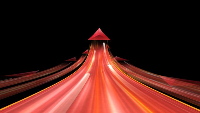 中间飞入光线箭头