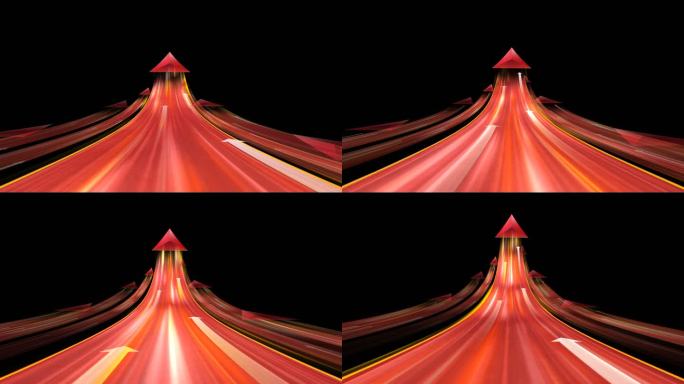 中间飞入光线箭头