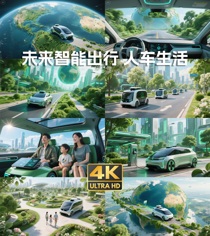 AIGC 未来出行 低碳地球人车智慧交通