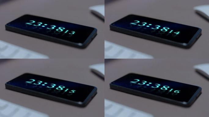 手机数字时钟变化