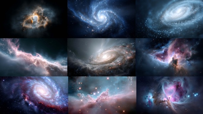 宇宙穿梭星云星系星空银河系粒子太空穿梭