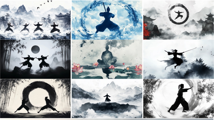 水墨武术