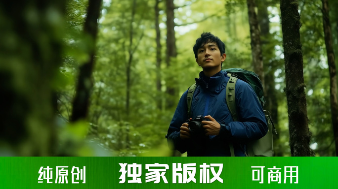 森林徒步 户外 大自然 摄影师