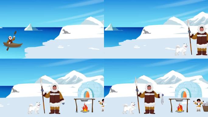 爱斯基摩人冰雪生活