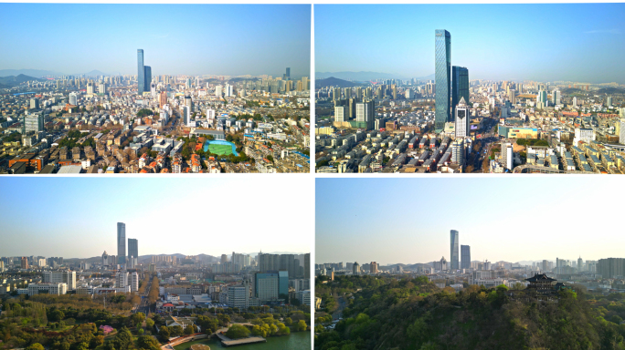 镇江市京口区大市口市中心鸟瞰