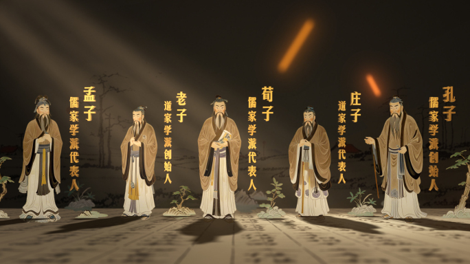 金色光影历史人物展示