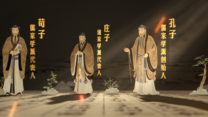 金色光影历史人物展示
