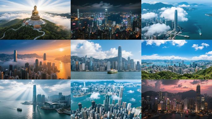 【13分钟】中国香港延时摄影，香港