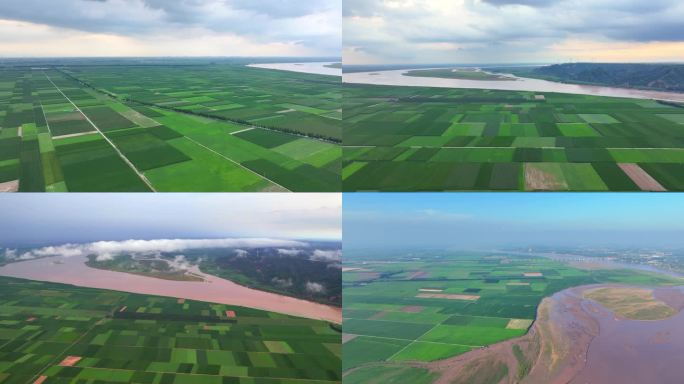 大地河流交织景观