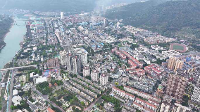 云南水富市航拍4K御三