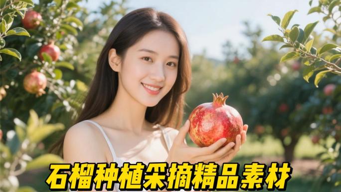 石榴石榴树石榴采摘新鲜石榴