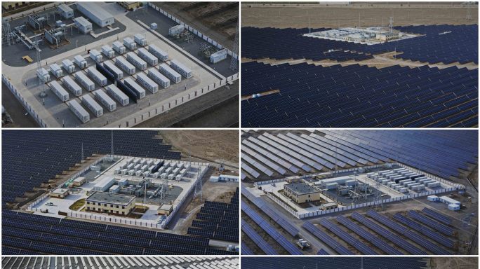 储能光伏电站项目【悟3炸裂航拍】