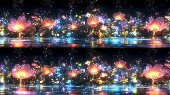【5K】唯美梦幻花海背景