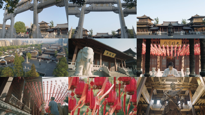 4K 北宋寺庙 年轻情侣香客祈福 香积寺