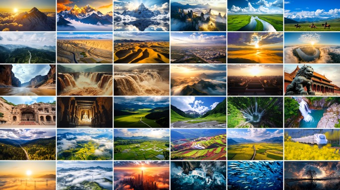 【4K】航拍中国大好河山风光美景合集