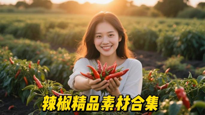 辣椒种植丰收精品素材