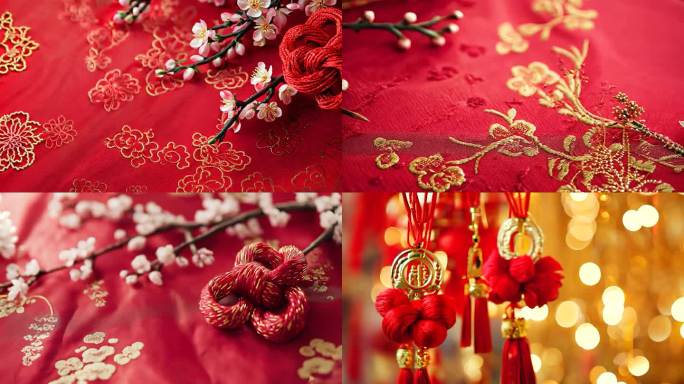 春节喜庆节日挂饰绳结中国风挂扣守护祝福