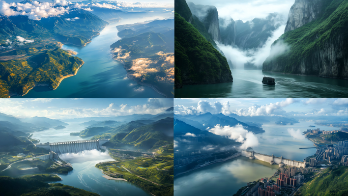 壮丽山河水库风光
