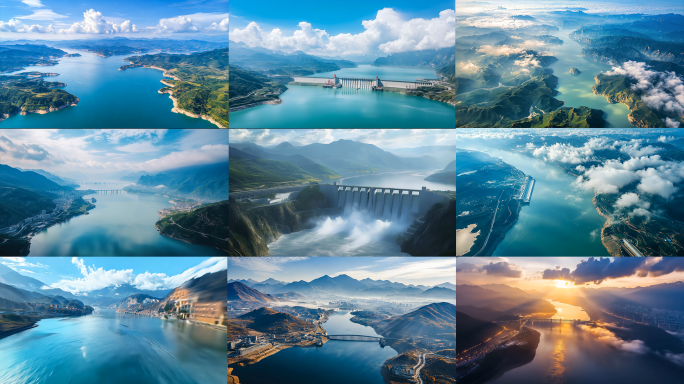 壮丽山河水库风光