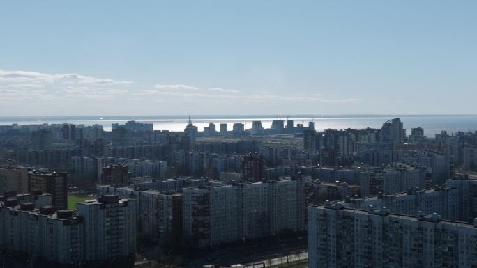 【4K】俄罗斯圣彼得堡现代化城市建筑风光