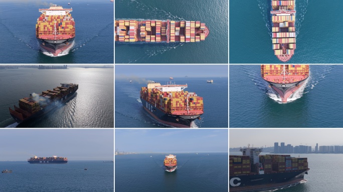MSC 地中海航运公司 海上航行的货轮