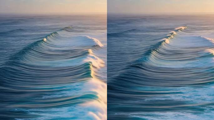 壮阔海浪景观竖版视频
