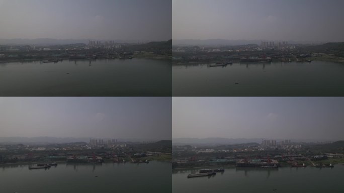 西南最大粮油码头 重庆港江津港区粮油码头
