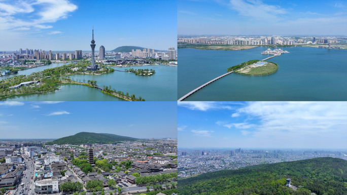 常熟城市风光航拍
