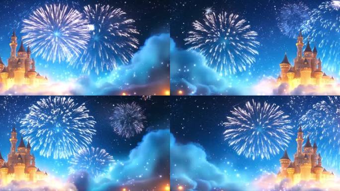 【5K】梦幻城堡烟花绽放