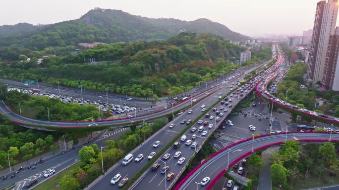 福州晚高峰三环道路交通