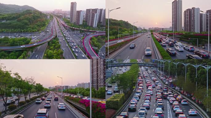 福州晚高峰三环道路交通