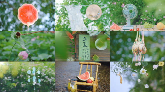 立夏 立夏节气 夏天 夏日 唯美夏天空镜