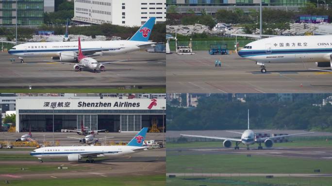 中国南方航空 波音777货云飞机起飞