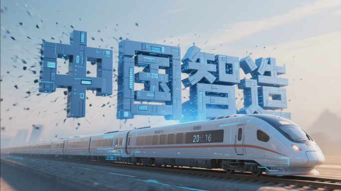 中国高铁穿越城市中国智造调度室中国速度