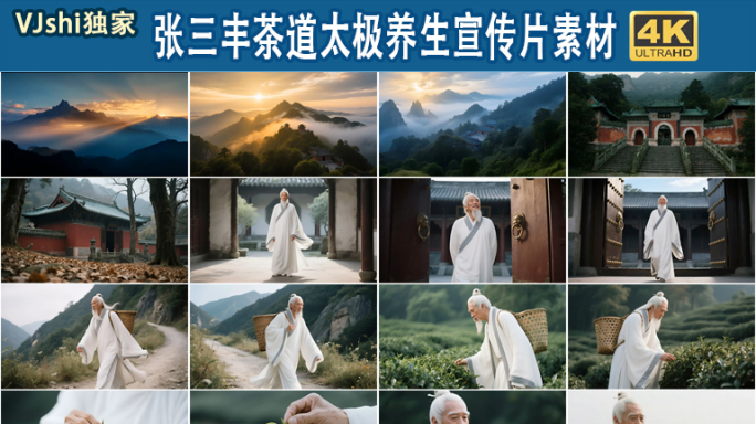 张三丰茶道养生打太极拳