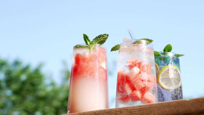 夏天西瓜饮品冰饮立夏小满芒种夏至小暑大暑